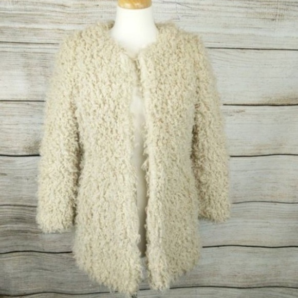 zara trf teddy coat